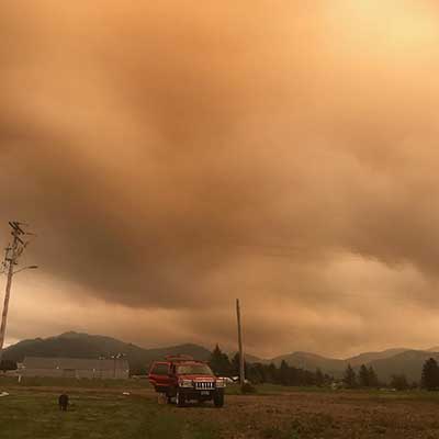 Oregon Wildfires Affecting Air Quality
