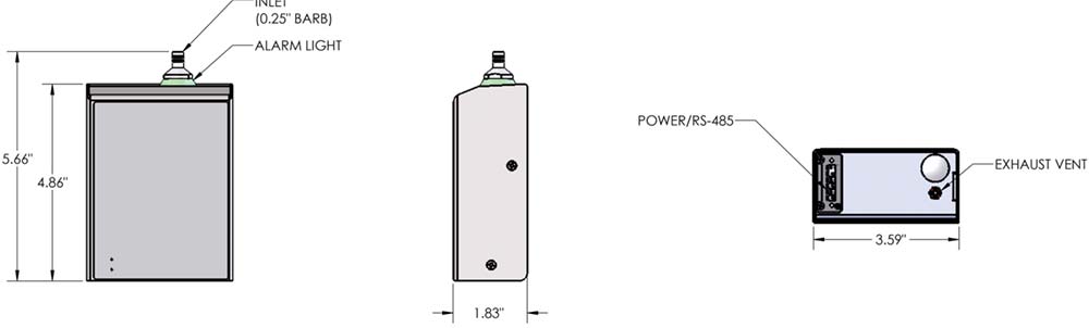 Particles Plus 2301P and 2501P Diagram