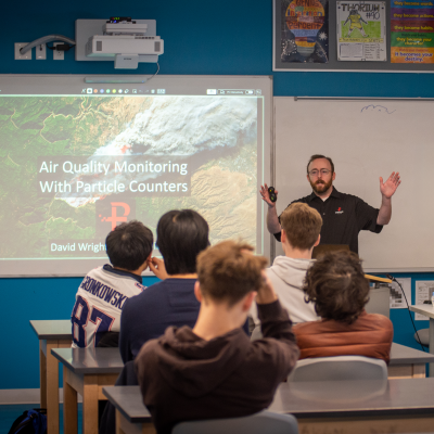 Particles Plus, Inc. Demos Air Quality Technology At Sharon High School